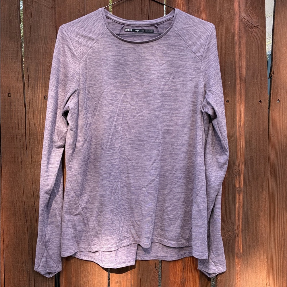 REI lightweight long sleeved athletic shirt